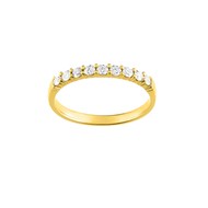 Bague Femme - Or 18 Carats - Diamant 0.30 Carats