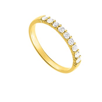 Bague Femme - Or 18 Carats - Diamant 0.30 Carats