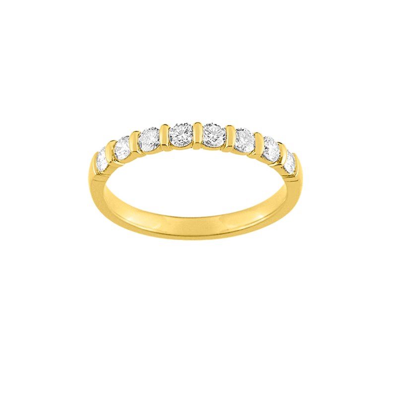 Bague Femme - Or 18 Carats - Diamant 0.40 Carats