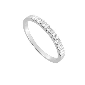 Bague Femme - Or 18 Carats - Diamant 0.30 Carats