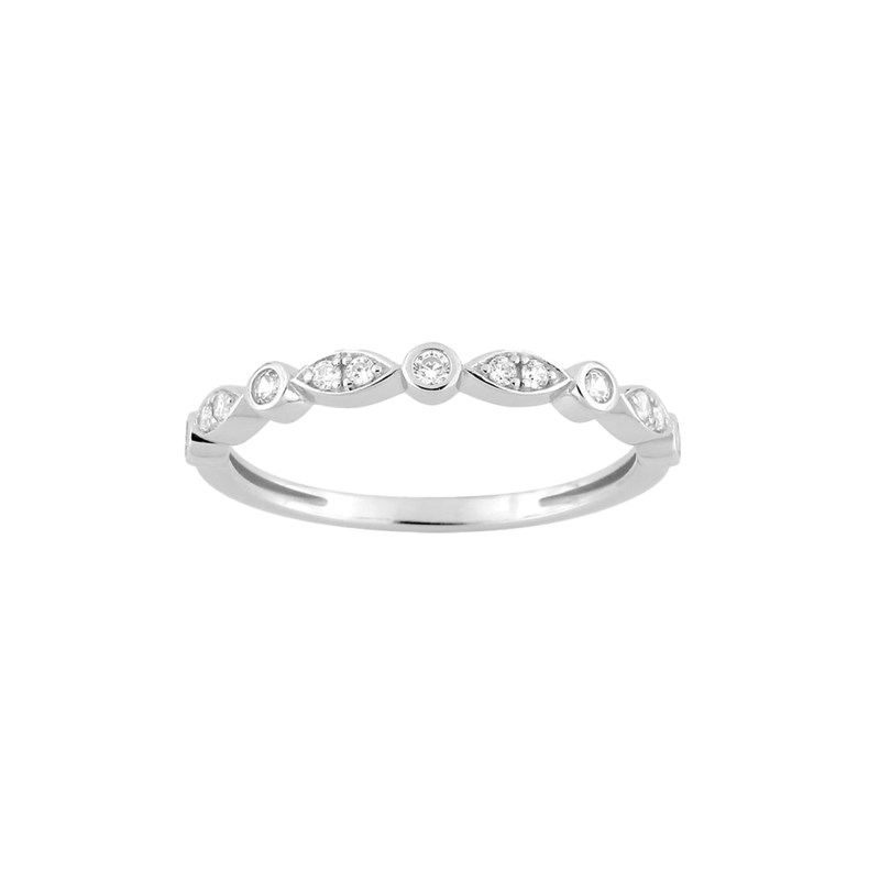 Bague Femme - Oxyde de zirconium - Or 18 Carats