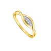 Bague Femme - Or 18 Carats - Diamant 0,02 Carats - vue V2