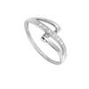 Bague Femme - Or 18 Carats - Diamant 0,02 Carats - vue V2