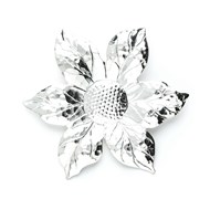 Broche fleur plaqué argent HESPÉRIS