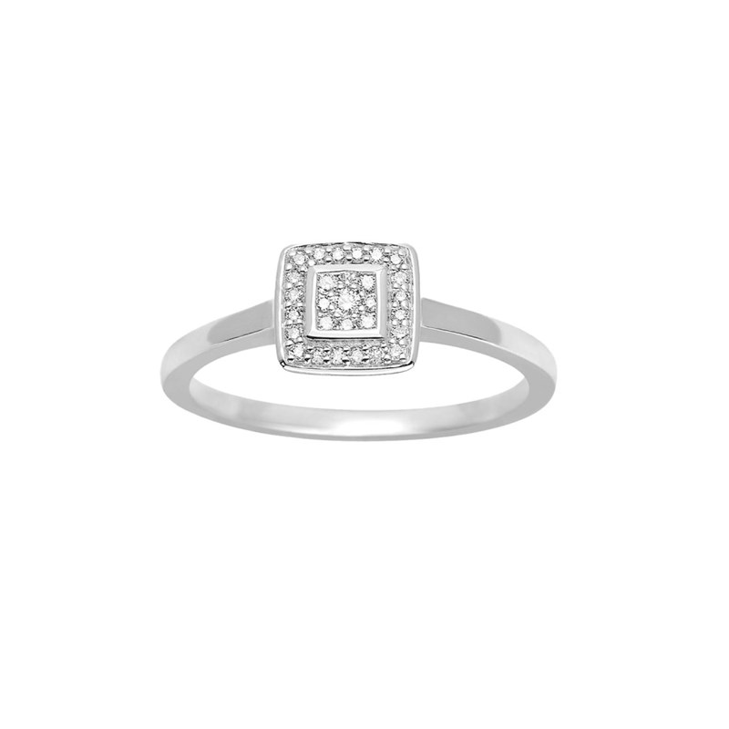 Bague Femme - Or 18 Carats - Diamant 0,1 Carats