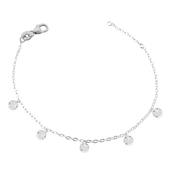 Bracelet pampilles d'oxydes de zirconium Argent 925 Rhodié
