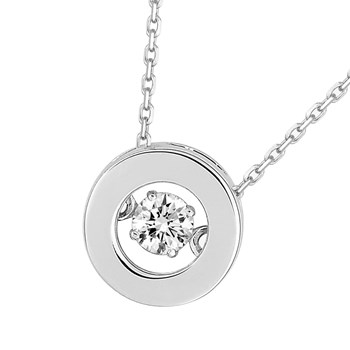 Women's necklace - Zirconium oxide - 18-carat gold - Length: 42 cm