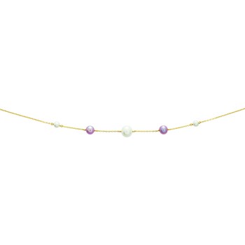 Women's necklace - pearl - 18 carat gold - Length: 42 cm