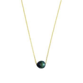 Collier Femme - Perle de tahiti - Or 18 Carats - Longueur : 42 cm
