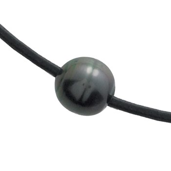 Woman's necklace - Tahitian pearl - 18 carat gold - Length: 42 cm