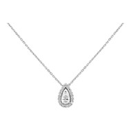 Collier Femme - Or 18 Carats - Diamant 0.41 Carats - Longueur : 42 cm