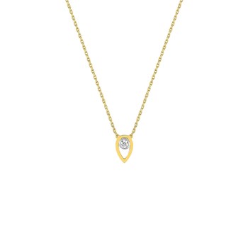 Women's necklace - 18 carat gold - Length: 42 cm