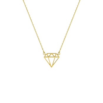 Women's necklace - 18 carat gold - Length: 42 cm