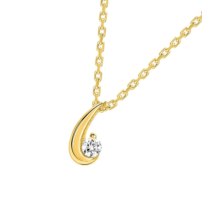 Collier Femme - Or 18 Carats - Diamant 0,05 Carats - Longueur : 42 cm - vue 2