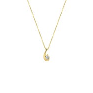 Collier Femme - Oxyde de zirconium - Or 18 Carats - Longueur : 42 cm