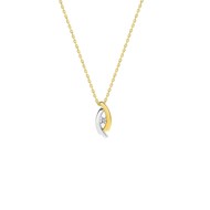 Collier Femme - Or 18 Carats - Diamant 0,04 Carats - Longueur : 42 cm