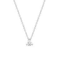 Collier Femme - Or 18 Carats - Diamant 0,18 Carats - Longueur : 42 cm