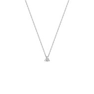 Collier Femme - Or 18 Carats - Diamant 0,1 Carats - Longueur : 42 cm