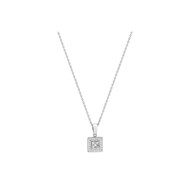 Collier Femme - Or 18 Carats - Diamant 0,1 Carats - Longueur : 42 cm