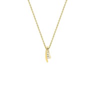 Collier Femme - Or 18 Carats - Diamant 0,05 Carats - Longueur : 42 cm