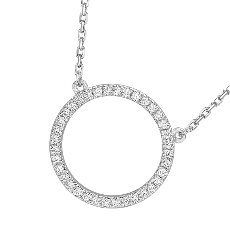 Collier Femme - Or 18 Carats - Diamant 0,09 Carats - Longueur : 42 cm - vue 2