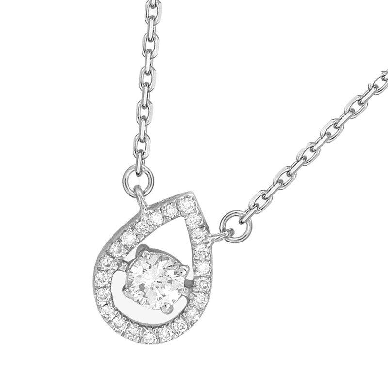 Collier Femme - Or 18 Carats - Diamant 0,12 Carats - Longueur : 42 cm - vue 2