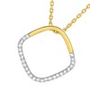 Collier Femme - Or 18 Carats - Diamant 0,11 Carats - Longueur : 42 cm - vue V2