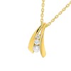 Collier Femme - Or 18 Carats - Diamant 0,08 Carats - Longueur : 42 cm - vue V2