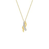 Collier Femme - Or 18 Carats - Diamant 0,01 Carats - Longueur : 42 cm