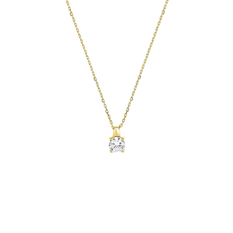 Collier Femme - Oxyde de zirconium - Or 18 Carats - Longueur : 42 cm