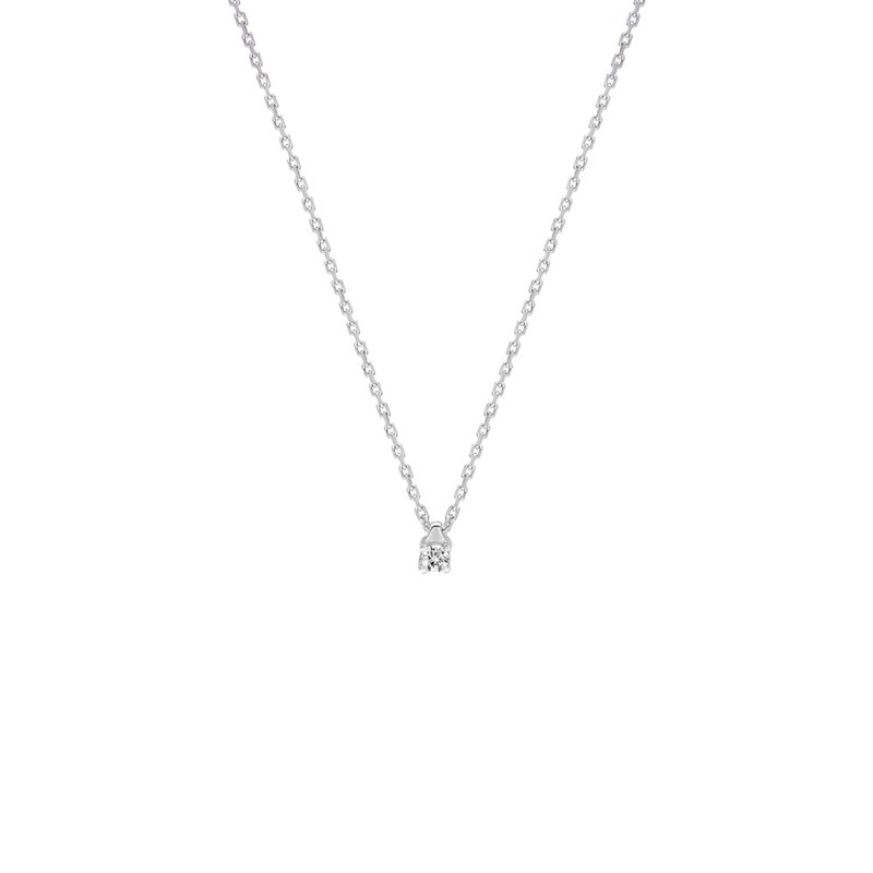 Collier Femme - Or 18 Carats - Diamant 0,04 Carats - Longueur : 42 cm