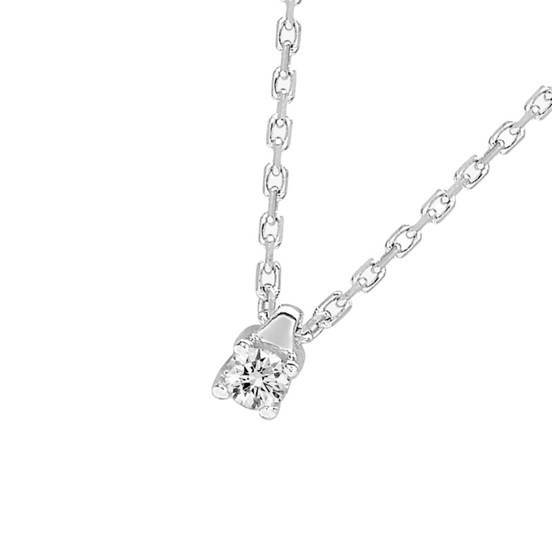 Collier Femme - Or 18 Carats - Diamant 0,04 Carats - Longueur : 42 cm - vue 2