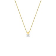 Collier Femme - Or 18 Carats - Diamant 0,14 Carats - Longueur : 42 cm