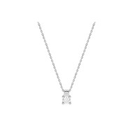 Collier Femme - Or 18 Carats - Diamant 0,23 Carats - Longueur : 42 cm