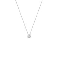 Collier Femme - Or 18 Carats - Diamant 0,08 Carats - Longueur : 42 cm