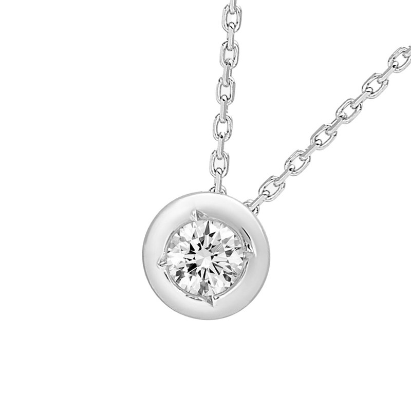 Collier Femme - Or 18 Carats - Diamant 0,18 Carats - Longueur : 42 cm - vue 2