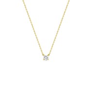 Collier Femme - Or 18 Carats - Diamant 0,2 Carats - Longueur : 42 cm