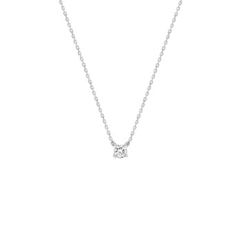 Women's necklace - Gold 18 Carats - Diamond 0,2 Carats - Length: 42 cm