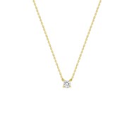 Collier Femme - Or 18 Carats - Diamant 0,2 Carats - Longueur : 42 cm