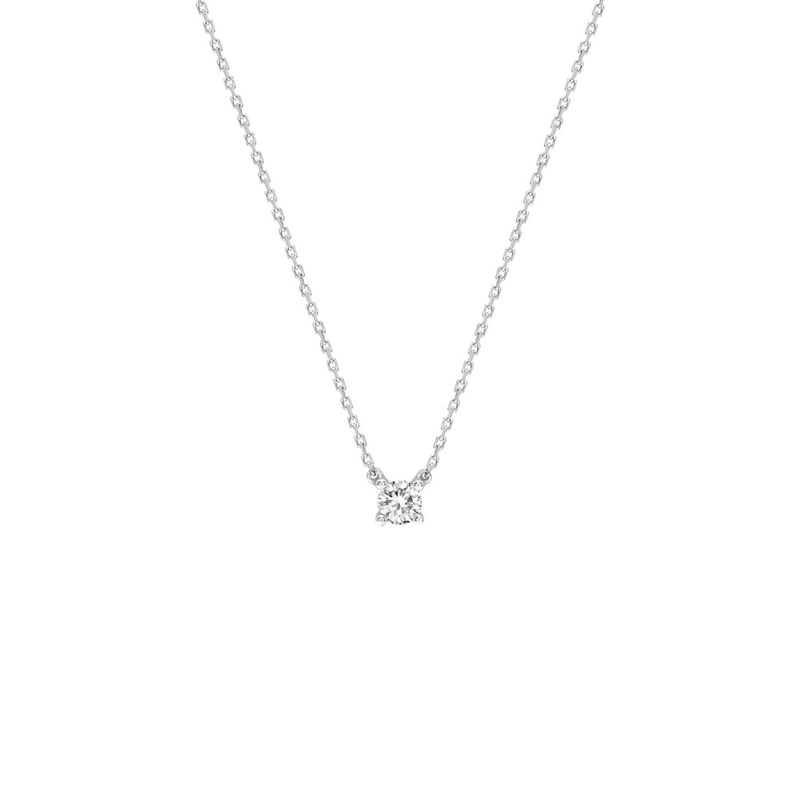 Collier Femme - Or 18 Carats - Diamant 0,2 Carats - Longueur : 42 cm