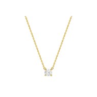 Collier Femme - Or 18 Carats - Diamant 0,4 Carats - Longueur : 42 cm