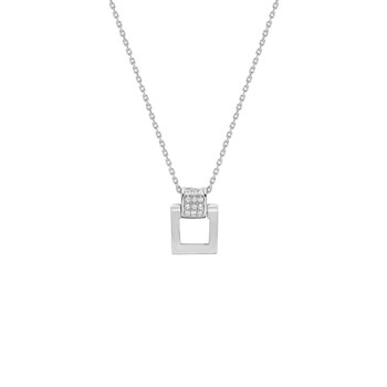 Women's necklace - Gold 18 Carats - Diamond 0,05 Carats - Length: 42 cm