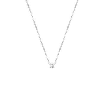 Collier Femme - Or 18 Carats - Diamant 0,08 Carats - Longueur : 42 cm