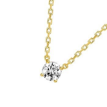 Women's necklace - Gold 18 Carats - Diamond 0,14 Carats - Length: 42 cm