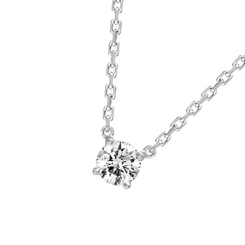 Women's necklace - Gold 18 Carats - Diamond 0,14 Carats - Length: 42 cm