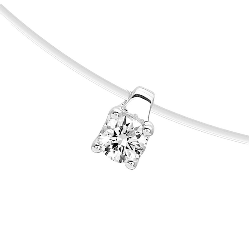 Collier Femme - Or 18 Carats - Diamant 0,14 Carats - Longueur : 42 cm - vue 2
