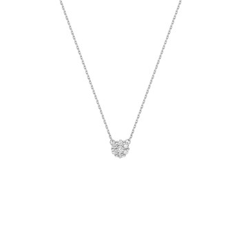 Collier Femme - Or 18 Carats - Diamant 0,15 Carats - Longueur : 42 cm