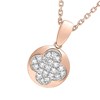 Collier Femme - Or 18 Carats - Diamant 0,08 Carats - Longueur : 42 cm - vue V2