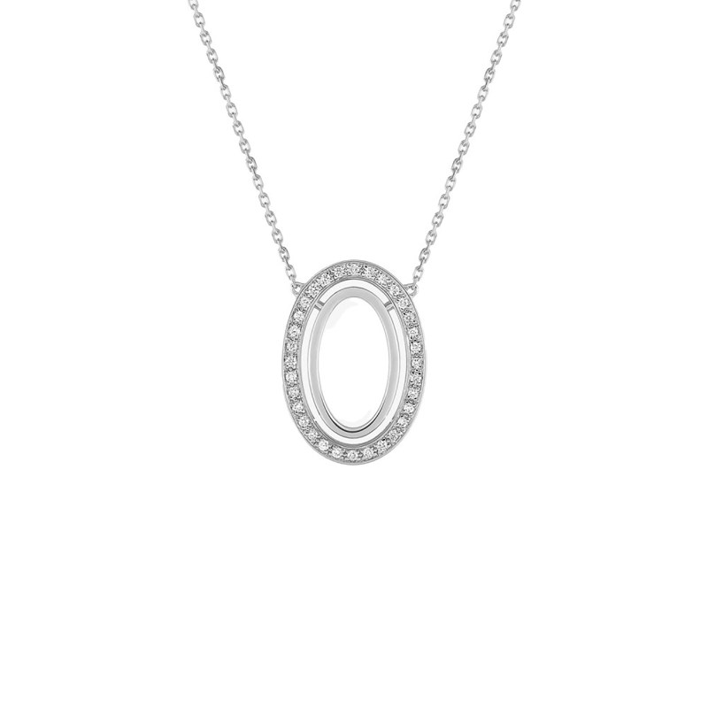 Collier Femme - Or 18 Carats - Diamant 0,16 Carats - Longueur : 42 cm