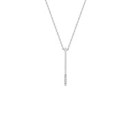 Collier Femme - Or 18 Carats - Diamant 0,01 Carats - Longueur : 42 cm